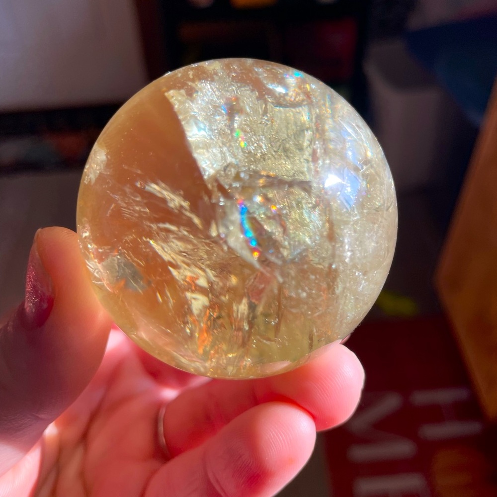 Citrine Healing Crystal Sphere